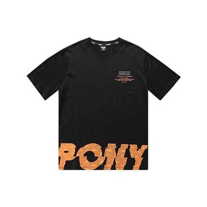 PONY(波尼)经典系列男士短袖T恤 81M2AT57BK