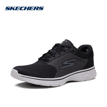 SKECHERS(斯凯奇)PERFORMANCE系列男健步鞋54150/BKGY