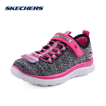 SKECHERS(斯凯奇)童鞋系列女休闲鞋664057L/BKHP