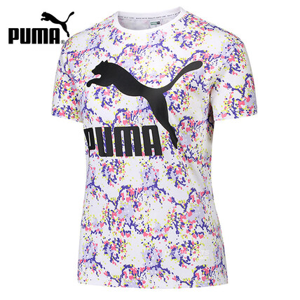 Puma20夏Tee, AOP彪马时尚潮流休闲女短袖T恤2PU59733852